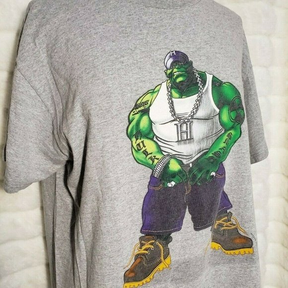 Vintage Marvel Hulk Men's T Shirt Size L - Picture 2 of 4